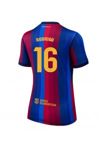 Barcelona Rodri Hernandez #16 Jalkapallovaatteet Naisten Kotipaita 2026-27 Lyhythihainen